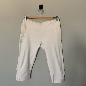 Soybu White Cropped Yoga Pants